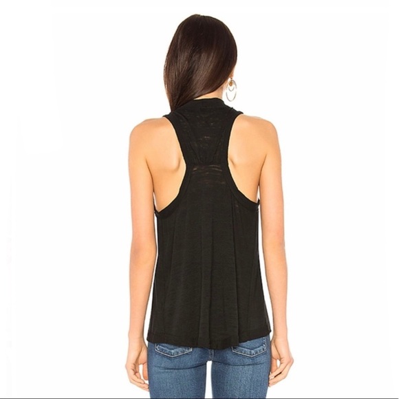 Free People We The Free Brisbane Knit Racerback Tank Black - Picture 3 of 11